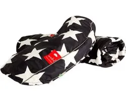 Wobs Fietshandwarmers Unisex - Stars Black & White - One Size