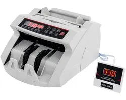 Machine à compter l'argent multinationale portable, testeur de billets de banque et machine à compter l'argent, 2-en-1, détecteur de billets avec indicateurs LED