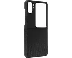 Convient pour Oppo Find N2 Flip Polycarbonate Cover Ultra Thin Carbon Fiber Black