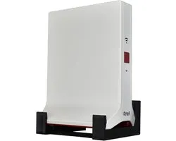 EasyClick precies passende wandhouder voor AVM Fritz Repeater 3000 AX, ook als plafondbeugel, in elke richting monteerbaar, inclusief montagemateriaal (zwart)
