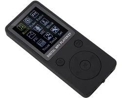 SVGCommerce - MP3 MP4 Music Player - Draagbare Audio Speler - 1.8 Inch HD Scherm - 32GB Opslag - Ondersteunt Hoofdtelefoon - Zwart