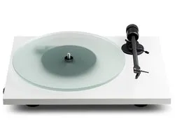 Pro-Ject T1 EVO BT OM10 Platenspeler - Ingebouwde Voorversterker - Bluetooth Verzender - Handgemaakt - Plug & Play - Wit