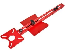 SVGCommerce - 4-in-1 Multi-Purpose Milling Groove Bracket - Router Circle Cutting Mold - Professioneel en veelzijdig - Aluminium - Milling Tools - Han