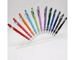 10 stuks luxe Touchscreen Stylus Pen met Balpen | voor telefoon en tablet | Samsung, iPhone iPad Tablet etc. | 10 stuks mix kleur |