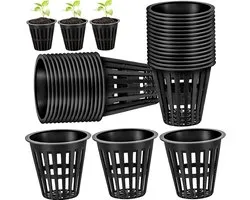 Kweekpot - 40 Stuks - Hydroponische netpotten - Plantenpotten - Kweekbak - Kweekbakken - Hydrocultuur Plantenmand - Kunststof Bloempot - Kweekbenodigdheden- Hydroponic Tuinnet Pot Geschik - Voor Hydrocultuur En Grondloze Teelt Op Tuinbalkons