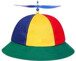 Propeller Hoed - Grappig hoedje met draaiende propeller - Voor festivals & party