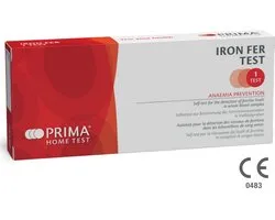 Prima Lab autotest FER FER et ANÉMIE dans le sang total 1 kit de test