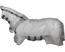 Horseware Vliegendeken Horseware Rambo Protector Met Hals Zilver-blauw - 155/206