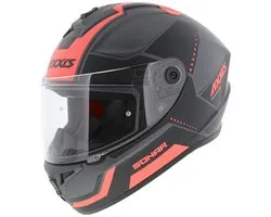 Axxis Draken S helm Sonar mat zwart grijs roze