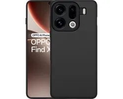 Just in Case hoesje geschikt voor Oppo Find X9 Pro Hoesje Siliconen - Flexibele Case - Zwart