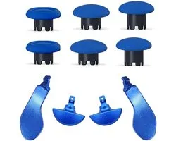 SnelShoppen - 10-in-1 Thumbsticks Caps & Achterpeddels voor PS5 Dualsense Edge Controller - 6 Stuks Vervangende Thumbsticks & 4 Stuks Achterpeddels -