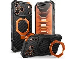 Coque SUPCASE adaptée pour Apple iPhone 18 Pro Max / 17 Pro Max | Unicorn Beetle Grip | Compatible avec MagSafe / Qi2 | Arrière magnétique | Norme militaire | Kickstand | Carbone