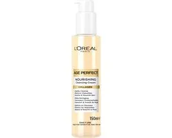 L'Oréal Paris Age Perfect Cleasing Cream Collagen - 150ml - Milde reiniging, verwijdert onzuiverheden en kalmeert & voedt de huid