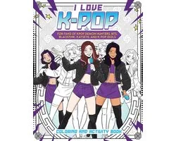 I Love K-pop Coloring and Activity Book