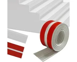 Profilé de nez de marche autocollant - 6 mètres de protection antidérapante pour intérieur et extérieur