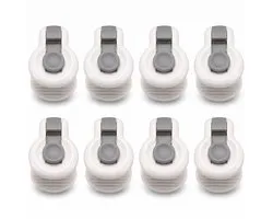 Stevige Dekbed clips - 8 stuks - Laken - Spanners - Clips - Klemmen - Voor 1/2 persoons dekbed overtrekken - Grijs - Luft - Dekbedclips
