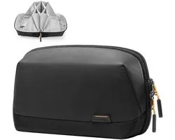 Inateck AB03007 Kabeltas, laptopaccessoires, organizer, Elektronica Organizer Tas, Spatwaterbestendig, Accessoiretas met Handvat voor Gadgets en USB-kabels, Ideaal voor Reizen