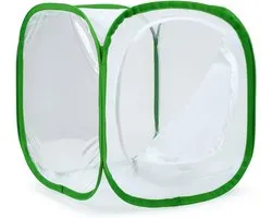 Pop-up Vlinder Habitat - Insecten Terrarium – Draagbare Mesh Observatiekooi voor Rupsen, Vlinders en Kleine Insecten – Geschikt voor Buiten en Educatief Gebruik - Groen - 30*30*30CM