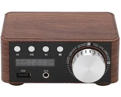 Krachtige Mini Audio Versterker 2.0 HiFi Stereo met Bluetooth 5.0 en USB Input