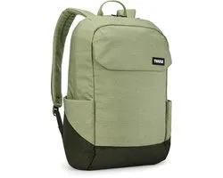 THULE vrijetijdsrugzak rugzak met laptopvak Lithos Backpack 20L Quiet Green / Darkest Green Lichtgroen
