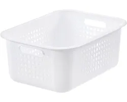 SmartStore - Basket 10 Opbergmand 10 liter Recycled - Polypropyleen - Wit