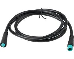 Câble de rallonge étanche pour éclairage et accélérateur de vélo électrique 5 broches 52V 48V 36V compatible avec Bafang BBS01 BBS02 BBSHD 56 cm