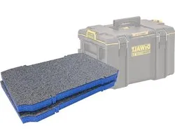 Shadow Foam ToughSystem 2.0 Gereedschapskist Foam Inserts [Twin Pack] Gesneden en Peel Foam Inserts voor DeWALT ToughSystem 2.0 Gereedschapskasten | Gereedschapsorganisatie, Kaizen, 5s, Gereedschapsopslag & Opbergdozen (30 mm, blauw)