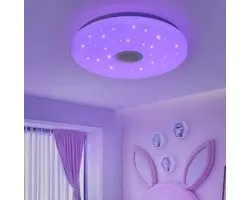 LED Smart plafondlamp met bluetooth speaker- Plafonniere- App functie- RGB Kleuren- Afstandsbediening - 36W- Slaapkamer- Woonkamer- Kinderkamer - Lichtsterkte instelbaar- Nachtlamp- Ceiling light - Plafond verlichting - ambient light - plafonniere