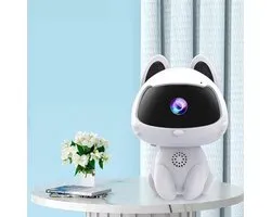 HD Robot Beveiligingscamera - Intelligente Binnenbewaking - Geschikt voor Katten en Honden - 2-in-1 Robot en Beveiliging - Tweerichtingsaudio - Continue Opname - Bewegingsdetectie - 256GB MicroSD Ondersteuning