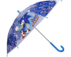 Sonic Rainy Days Paraplu - Blauw / Transparant - 60 x 71 x 71 cm - Kinderparaplu