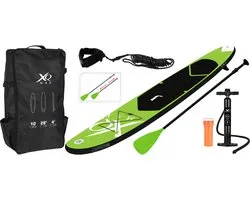 XQ Max SUP Board Set - Opblaasbaar - 305x71x10cm - lime