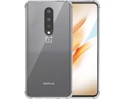 Telefoonhoesje Geschikt voor OnePlus 8 Transparant - Shockproof TPU Siliconen Case met Stootrand Doorzichtig - Smartphonica geschikt voor OnePlus 8
