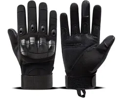 Leger handschoen - Zwart - Militaire tactische handschoenen - L - Airsoft - Grip