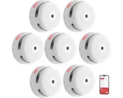 X-Sense XS01-M - Détecteur de fumée - Interconnectable sans fil pour la maison - 7 pièces - Photoélectrique - Batterie 10 ans