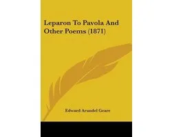 Leparon To Pavola And Other Poems (1871)