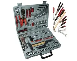 Mallette d'outils Lomera 100 pièces - Mallette d'outils garnie - Ensemble d'outils 100 pièces - Ensemble d'outils en mallette - Coffre à outils 100 pièces - Ensemble d'outils complet - Ensemble d'outils à main - Ensemble de douilles en mallette