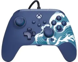 PowerA Advantage Bedrade Controller - Xbox Series X|S - Aqua Wave - 3m USB-kabel