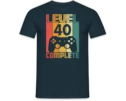 40e Verjaardag | Level 40 Complete | Gamer 40 Jaar T-Shirt Heren