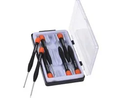 FX Tools Schroevendraaier - 7-delig - mini set - plat en kruiskop - Gereedschap set - voor in huis - Kleine schroevendraaiertjes