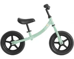 DeQube Loopfiets Mint met Twee Wielen - Vanaf 2 Jaar - Inclusief Stickers en Bel - 12 Inch Balansfiets