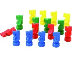 Jeujura Houten Spel 16 Kleine Paardjes - Denkspel & Behendigheid