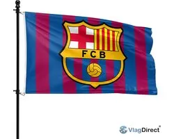 VlagDirect - FC BARCELONA drapeauE - drapeauE DE L'ÉQUIPE DE FOOTBALL BARCELONE - 90 x 150 cm.