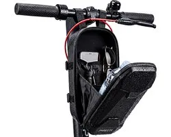 Phreeze Stuurtas Elektrische Step 4L - Groot & Schokbestendig - Waterdichte Opbergtas met 3 Vakken - Frametas - Opbergtas Fietsframe - Handlebar Bag geschikt voor Xiaomi, Segway, Ninebot Fiets & E-Scooter