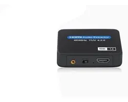 GELLDG HDMI-audiosplitter - HDMI naar HDMI - Optische Toslink SPDIF - 3,5 mm audio-uitgang - 4K HDMI-audioadapter voor Fire Stick, Xbox One