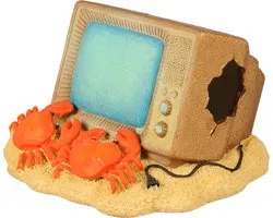 Televisie 12x11,5x8cm meerkleurig
