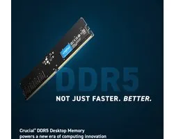 Crucial CT2K16G56C46U5 geheugenmodule 32 GB 2 x 16 GB DDR5 288-pin DIMM ECC