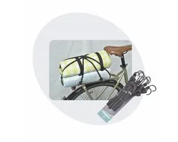 Voltano Spinbinder / Snelbinder Fiets - Extra Sterke Spinbinders - Zwart - 4 Armen - 60 - 105 CM - Krasvrije Haken