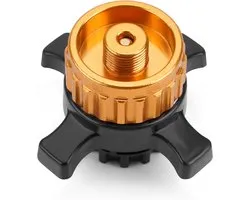 onlyfire Adaptateur de cartouche de gaz Campingaz CV vers EN417 7/16", Or | Pour CV270 Plus, CV300 Plus et CV470 Plus, Easy Clic vers filetage 7/16" pour réchaud de camping