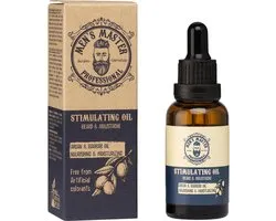 Men's Master Stimulating Beard Oil – Verzorgende Baardolie met Vitamine E – Stimuleert Baardgroei – Baardverzorging voor Gevoelige Huid – 30ml