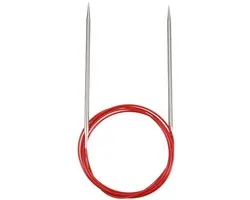 Ronde breinaald RED LACE roestvrij staal 2,75 mm 120 cm